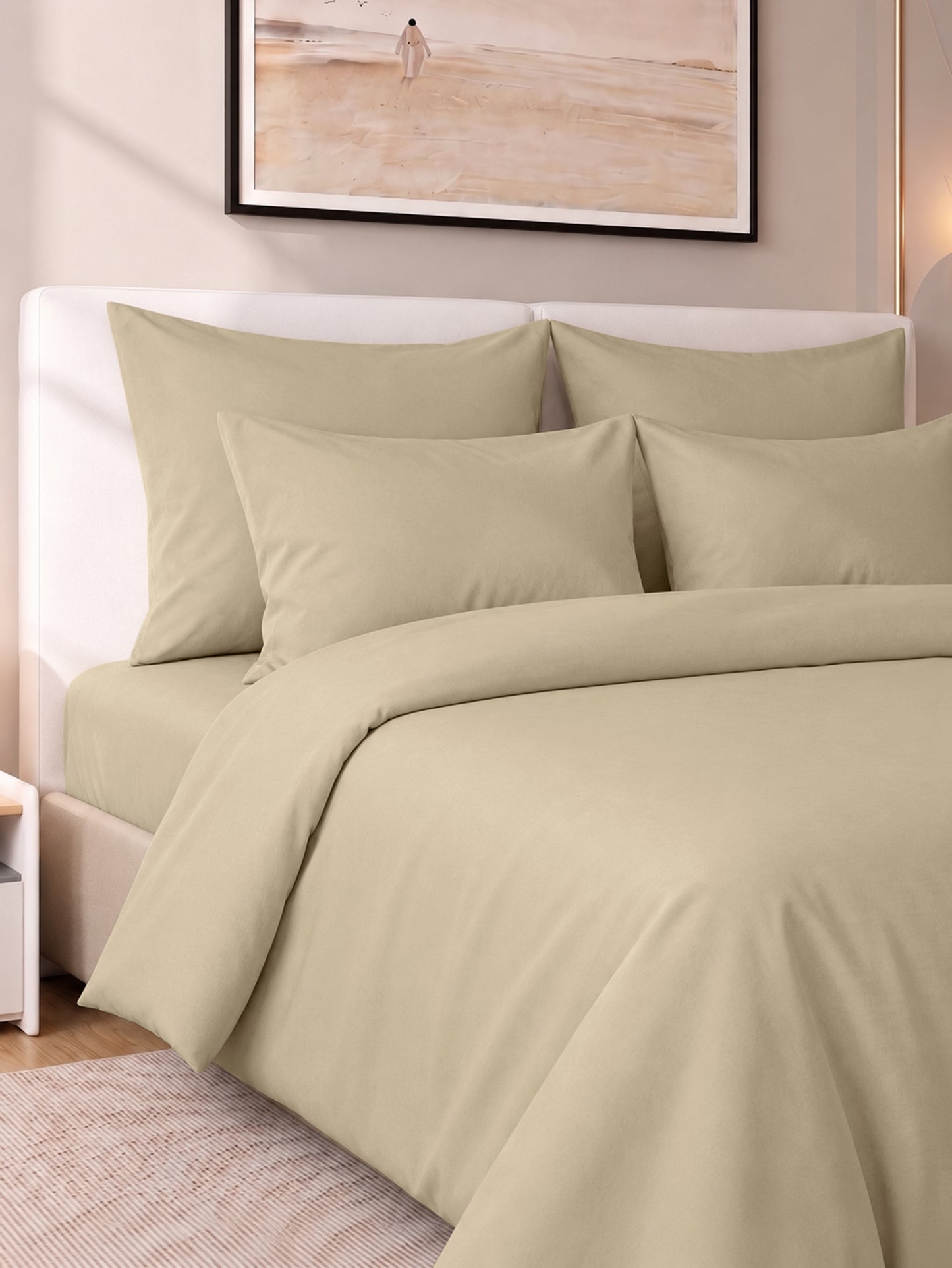 500 Thread Count 100% Egyptian Cotton Sateen 2 Pc Pillow Case Set