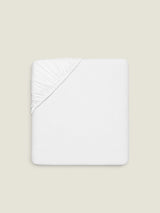 Hotel Luxury Egyptian Fitted Sheet - 500 Thread Count Sateen King / White