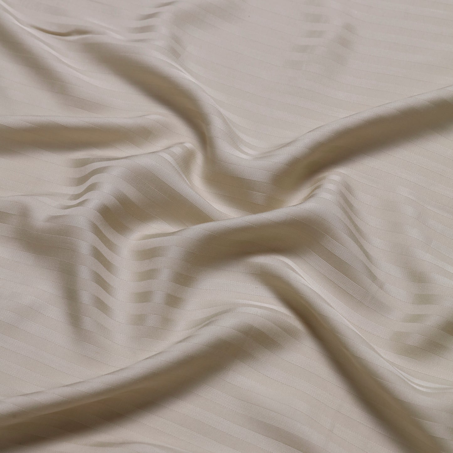 Luxurious 300 Thread Count Bamboo  Sateen Thin Stripe Fitted Sheet