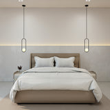 3 Pcs Luxurious 300 Thread Count Bamboo  Sateen Thin Stripe Duvet Cover Set