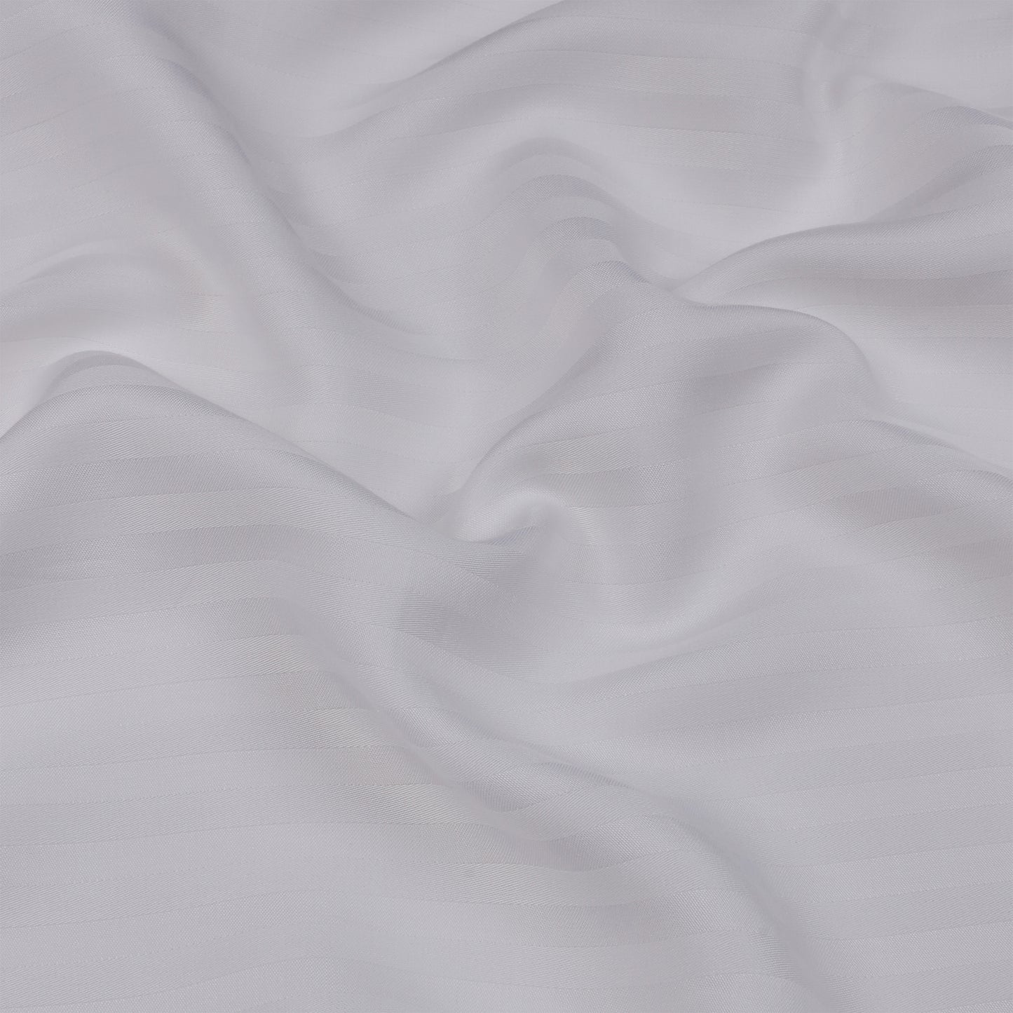 3 Pcs Luxurious 300 Thread Count Bamboo  Sateen Thin Stripe Duvet Cover Set