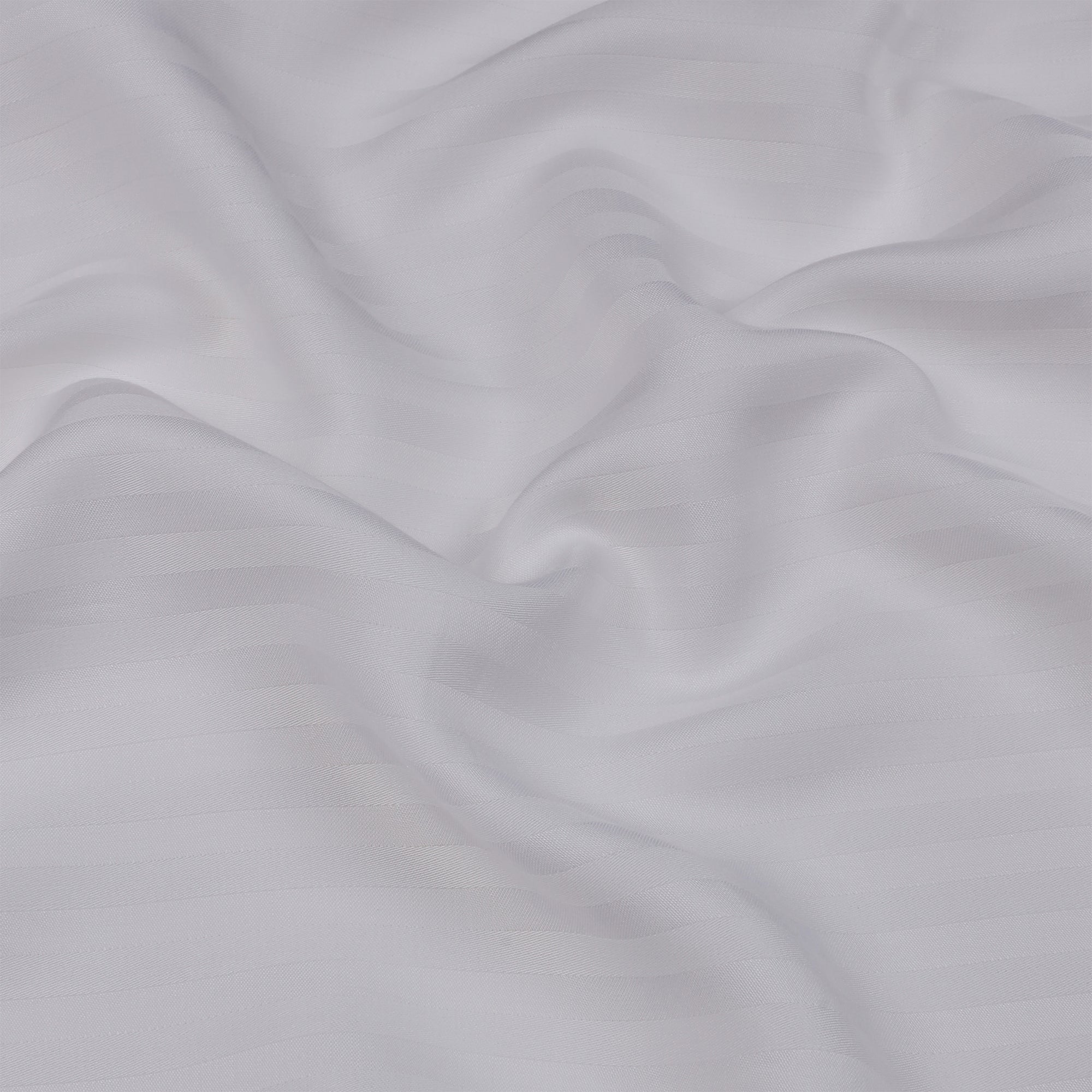 3 Pcs Luxurious 300 Thread Count Bamboo  Sateen Thin Stripe Duvet Cover Set