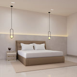 Luxurious 300 Thread Count Bamboo  Sateen Thin Stripe Fitted Sheet