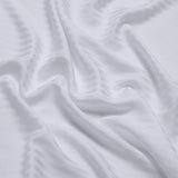 Luxurious 300 Thread Count Bamboo  Sateen Thin Stripe Fitted Sheet