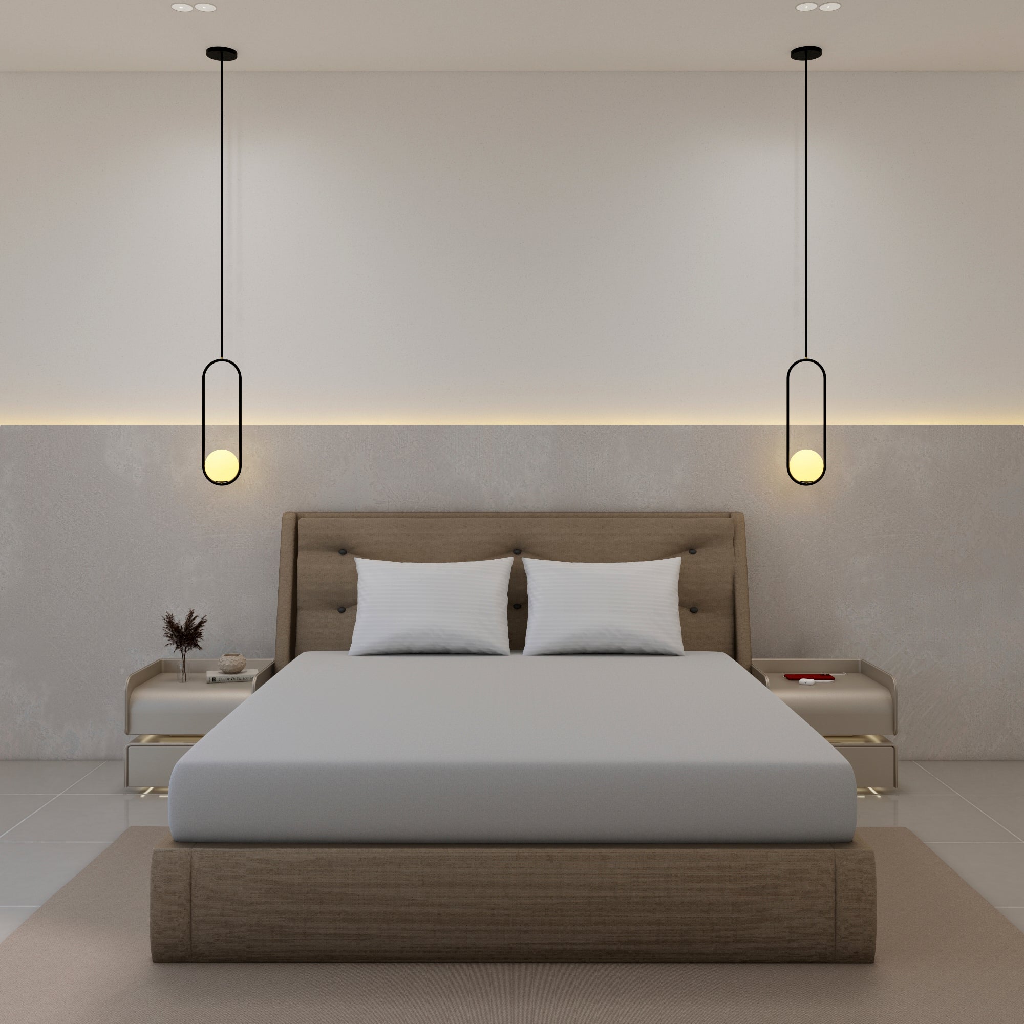 Luxurious 300 Thread Count Bamboo  Sateen Thin Stripe Pillow Cases
