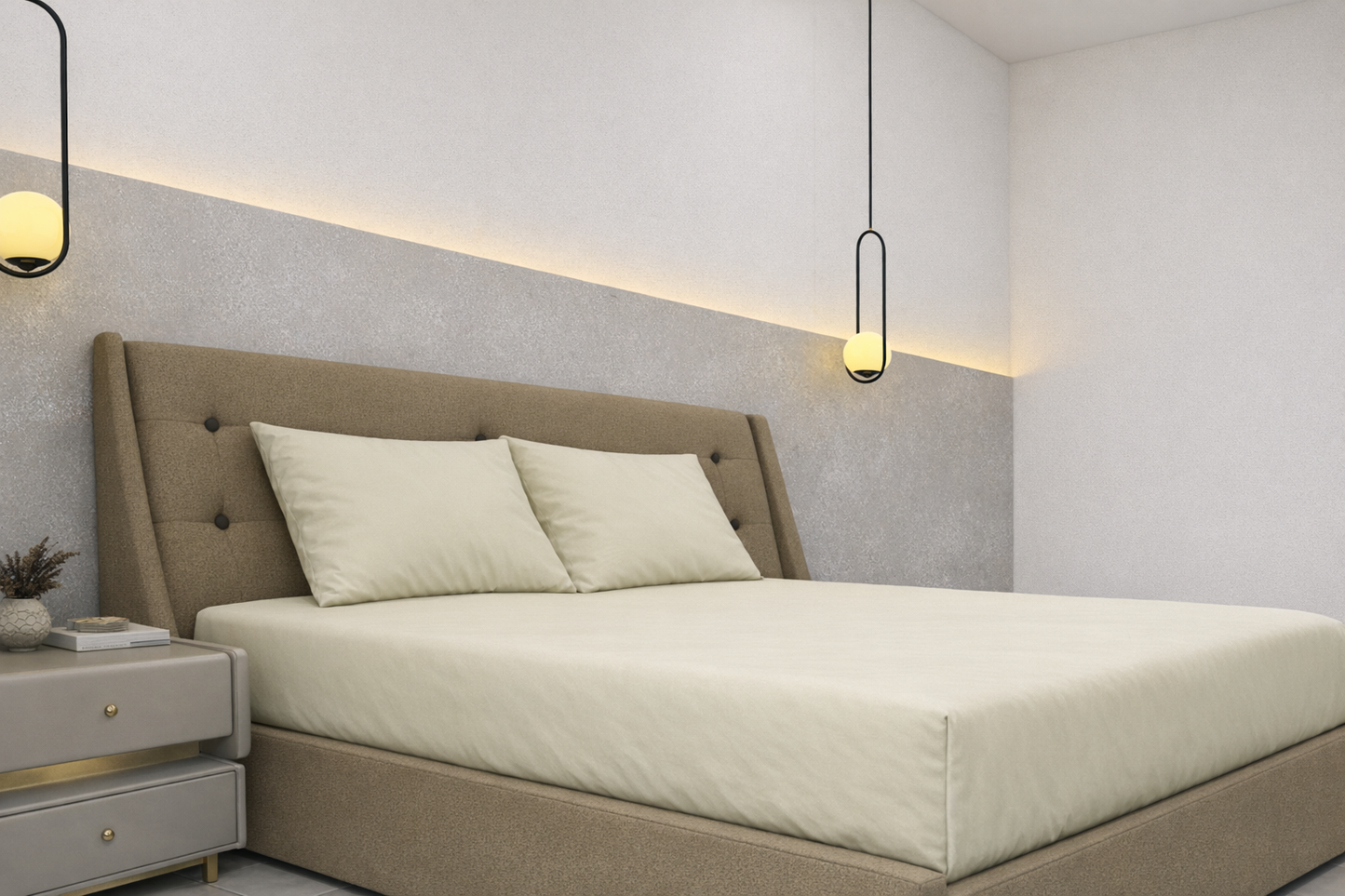 Royal Living Fitted Sheet - 200 Thread Count