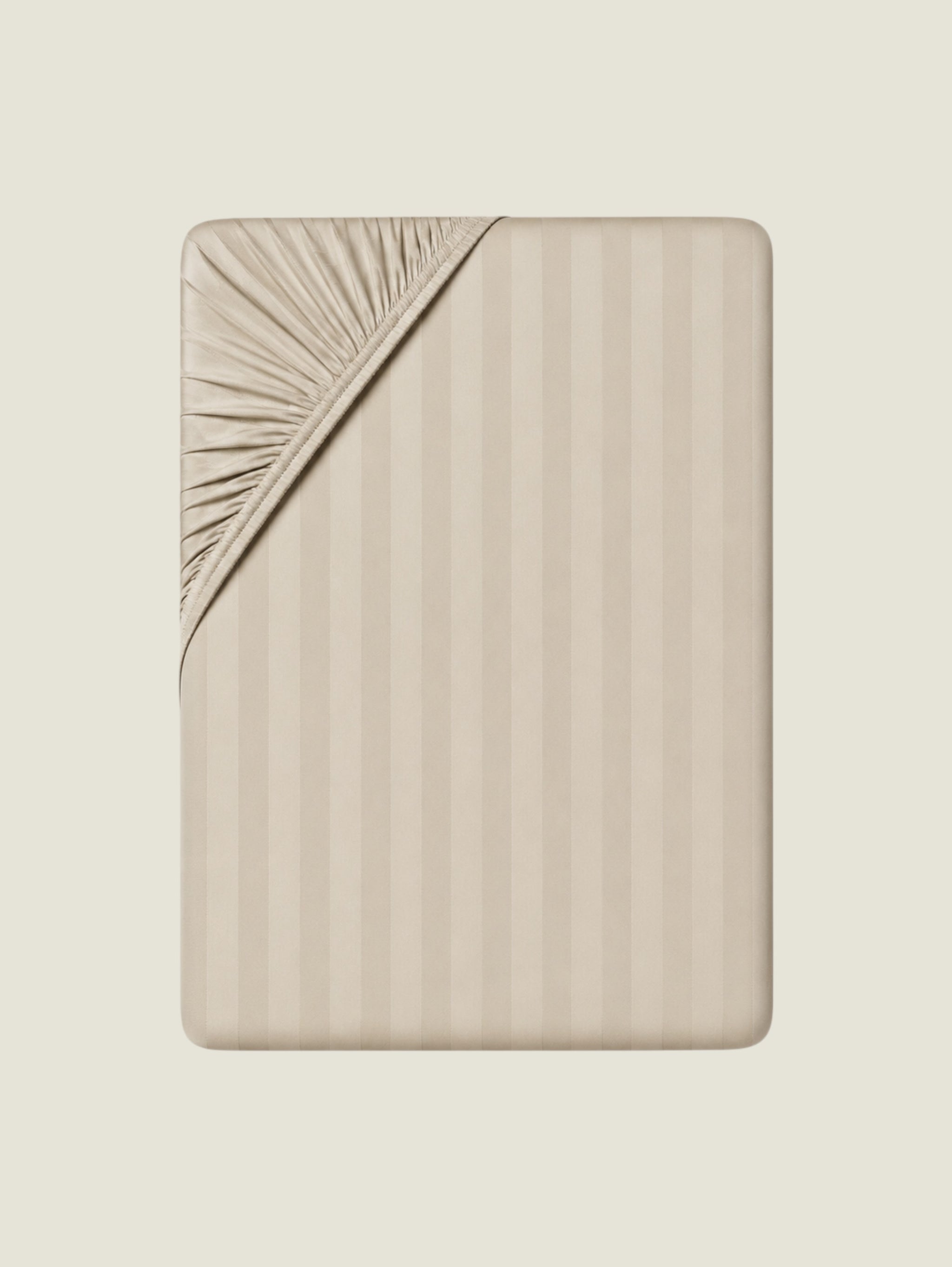 Hotel Thin Stripe Fitted Sheet - 300 Thread Count Sateen