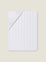 Hotel Thin Stripe Fitted Sheet - 300 Thread Count Sateen