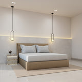 Luxurious 300 Thread Count Bamboo  Sateen Thin Stripe Fitted Sheet
