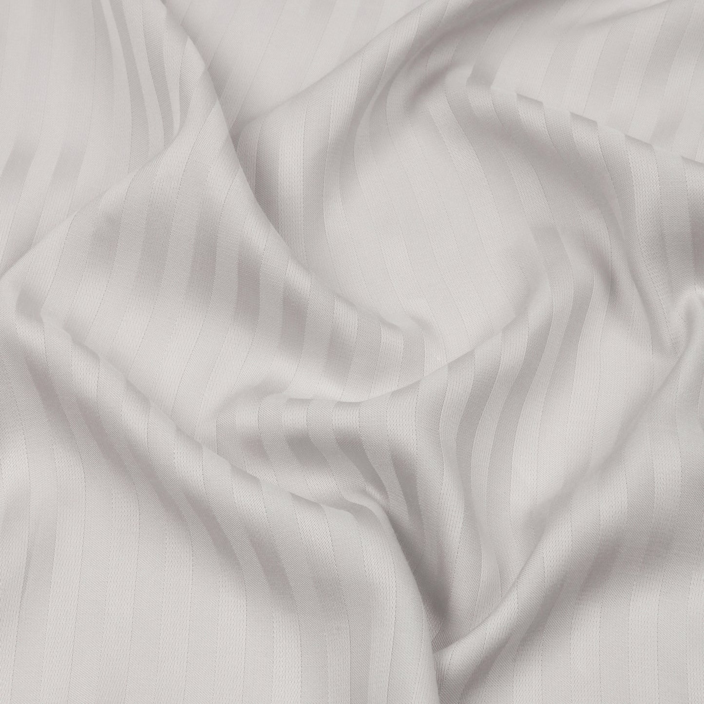 Luxurious 300 Thread Count Bamboo  Sateen Thin Stripe Fitted Sheet