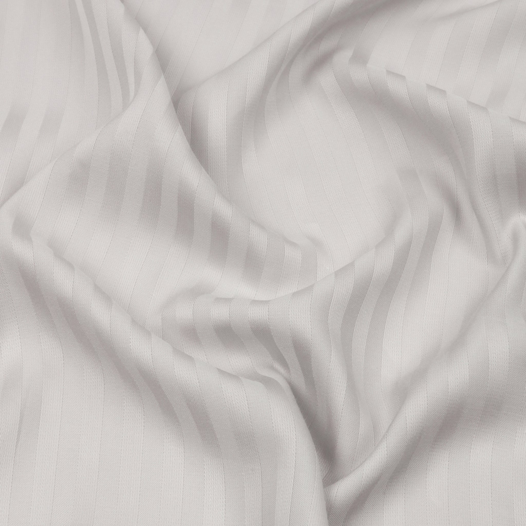 Luxurious 300 Thread Count Bamboo  Sateen Thin Stripe Fitted Sheet