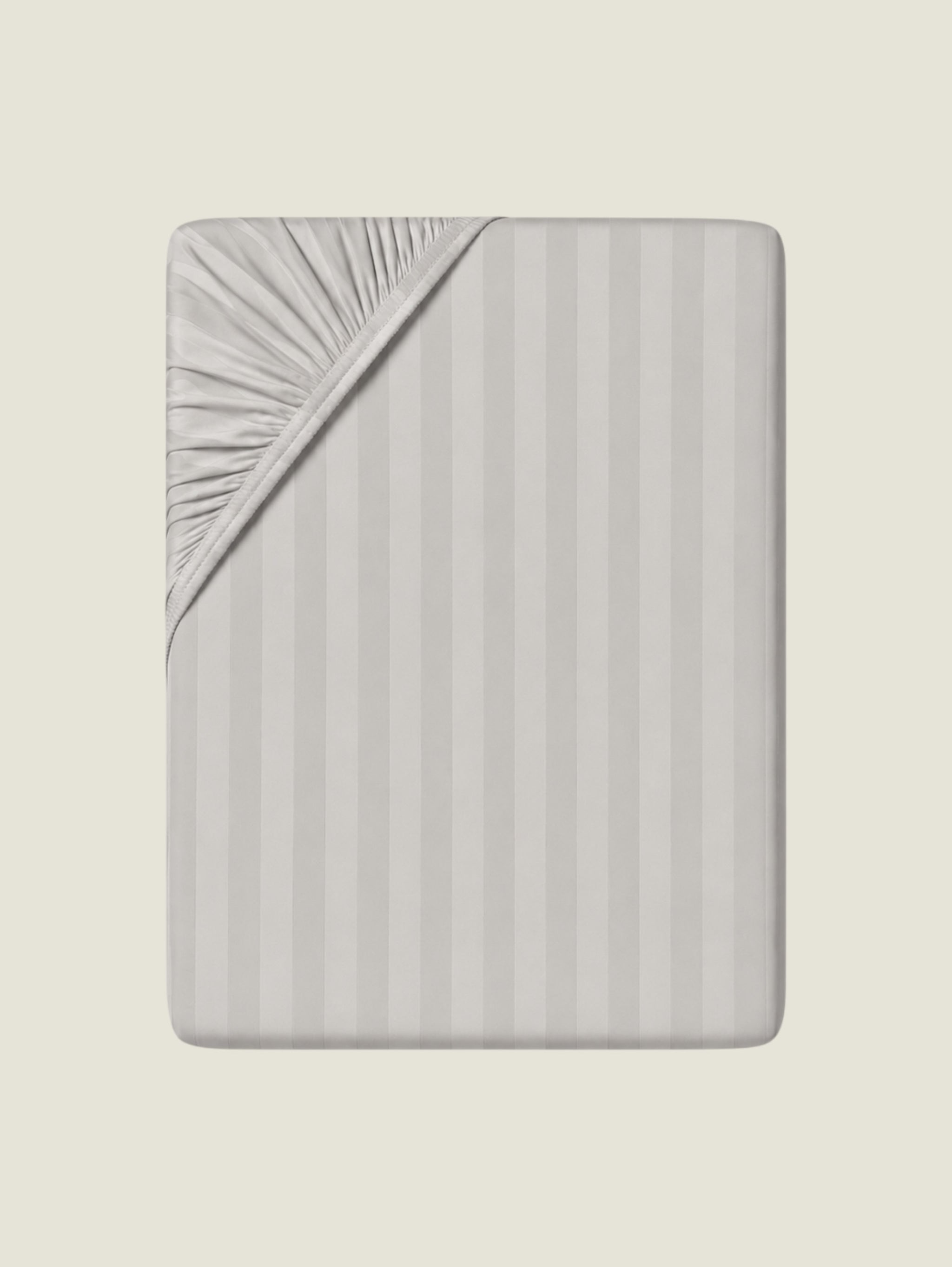 Hotel Thin Stripe Fitted Sheet - 300 Thread Count Sateen
