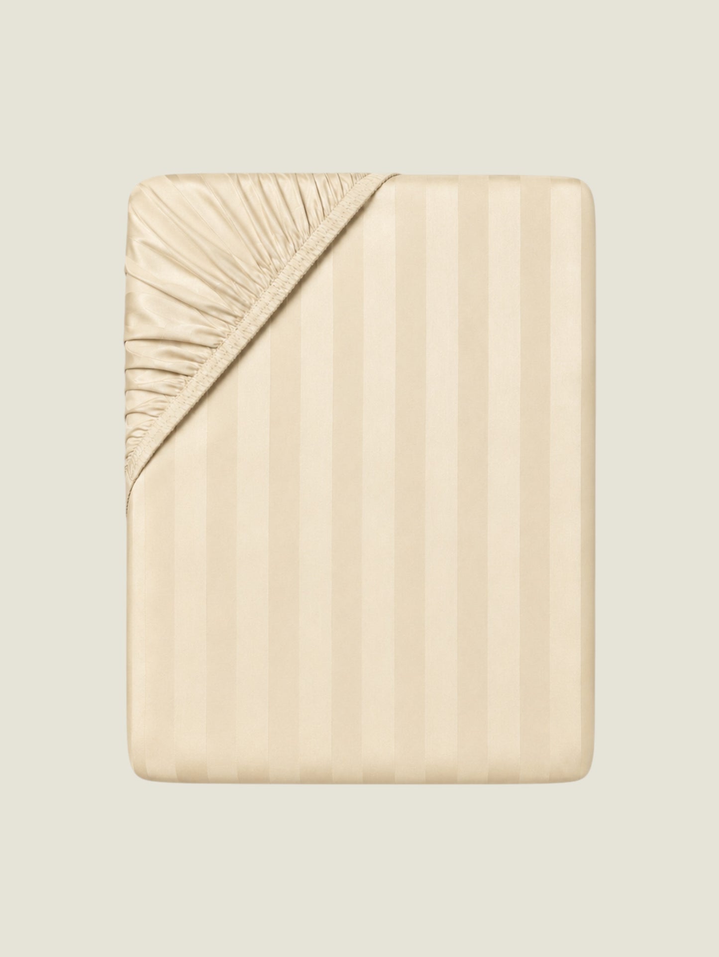 Hotel Wide Stripe Fitted Sheet - 300 Thread Count Sateen