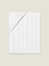 Hotel Wide Stripe Fitted Sheet - 300 Thread Count Sateen