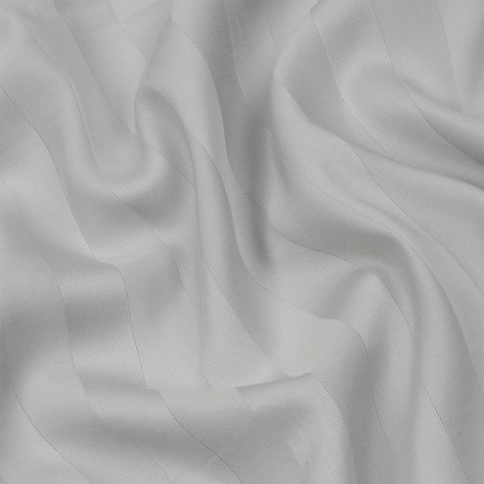 Luxurious 300 Thread Count Bamboo  Sateen Wide Stripe Fitted Sheet