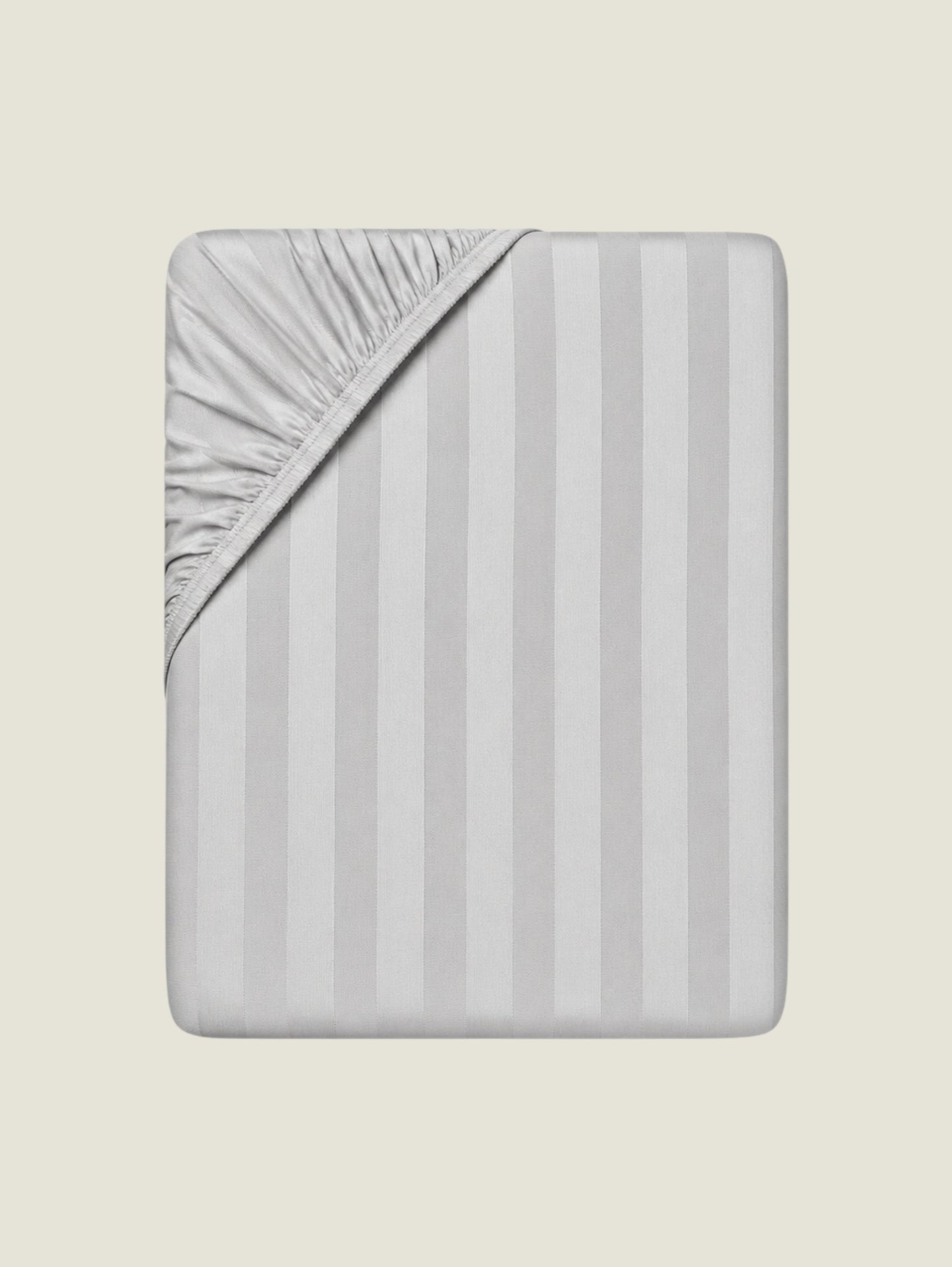 Hotel Wide Stripe Fitted Sheet - 300 Thread Count Sateen