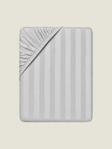 Hotel Wide Stripe Fitted Sheet - 300 Thread Count Sateen