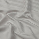 Luxurious 300 Thread Count Bamboo  Sateen Wide Stripe Pillow Cases 50 x 80 CM / Grey