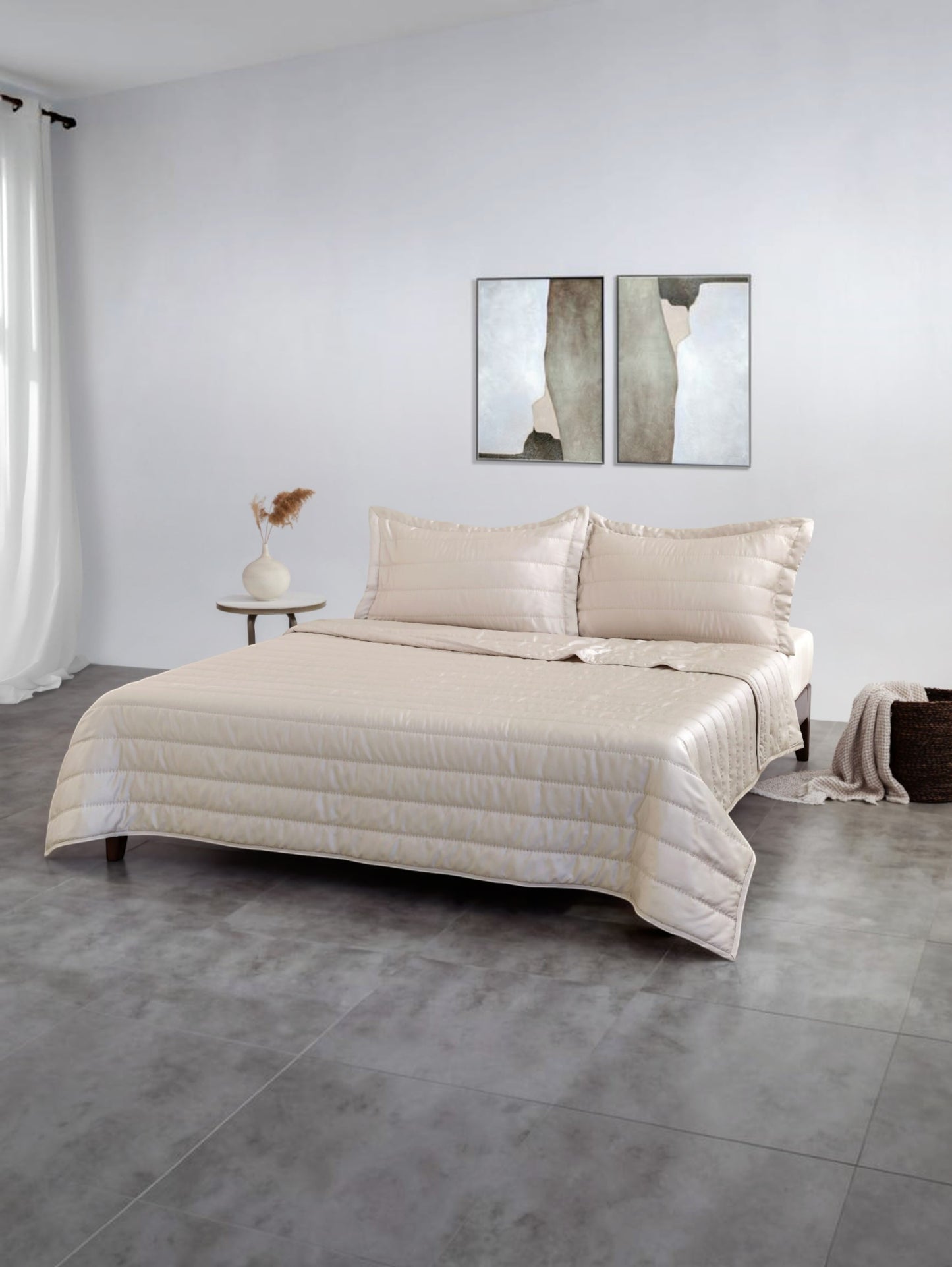 100% Tencel Embroidered Bed Spread Set
