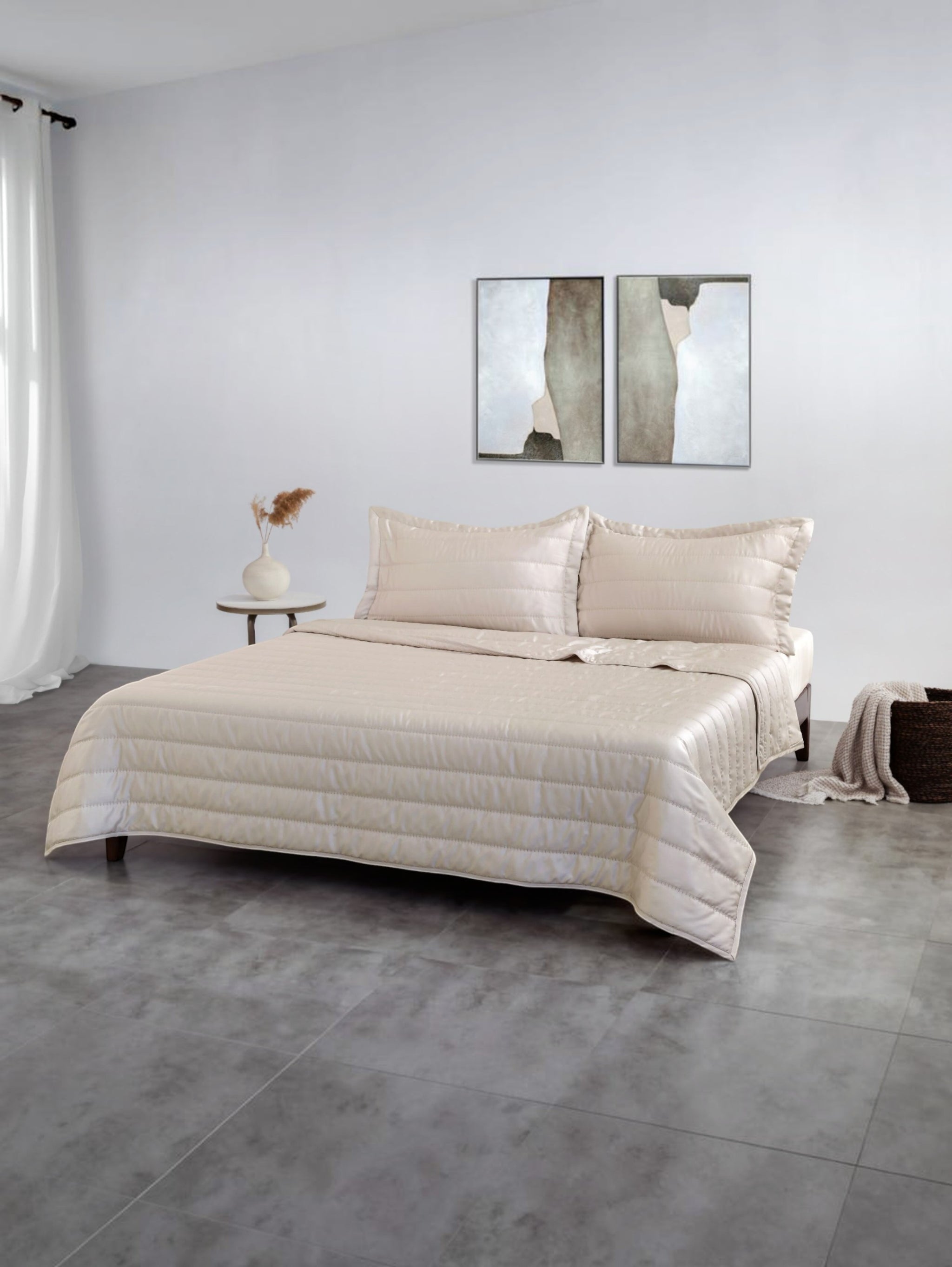 100% Tencel Embroidered Bed Spread Set