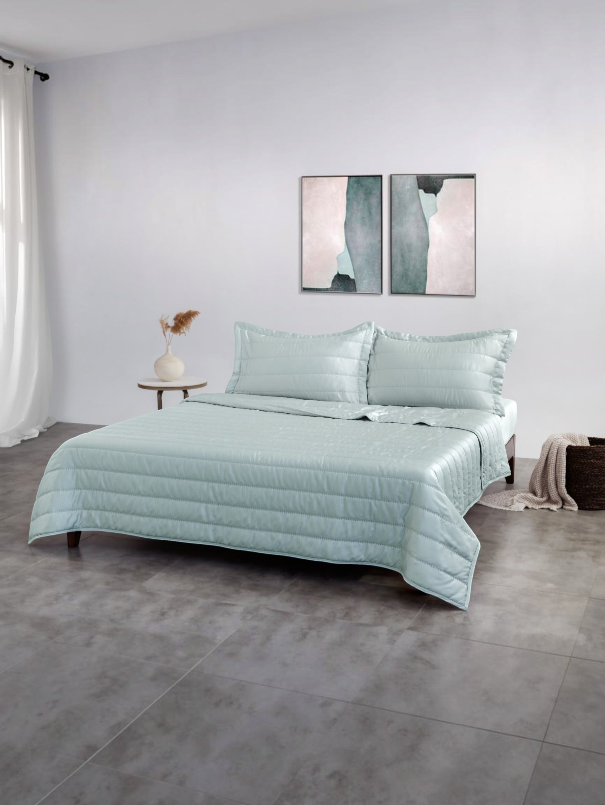 100% Tencel Embroidered Bed Spread Set