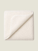 Dwell Fur Knitted Throw Blanket - White