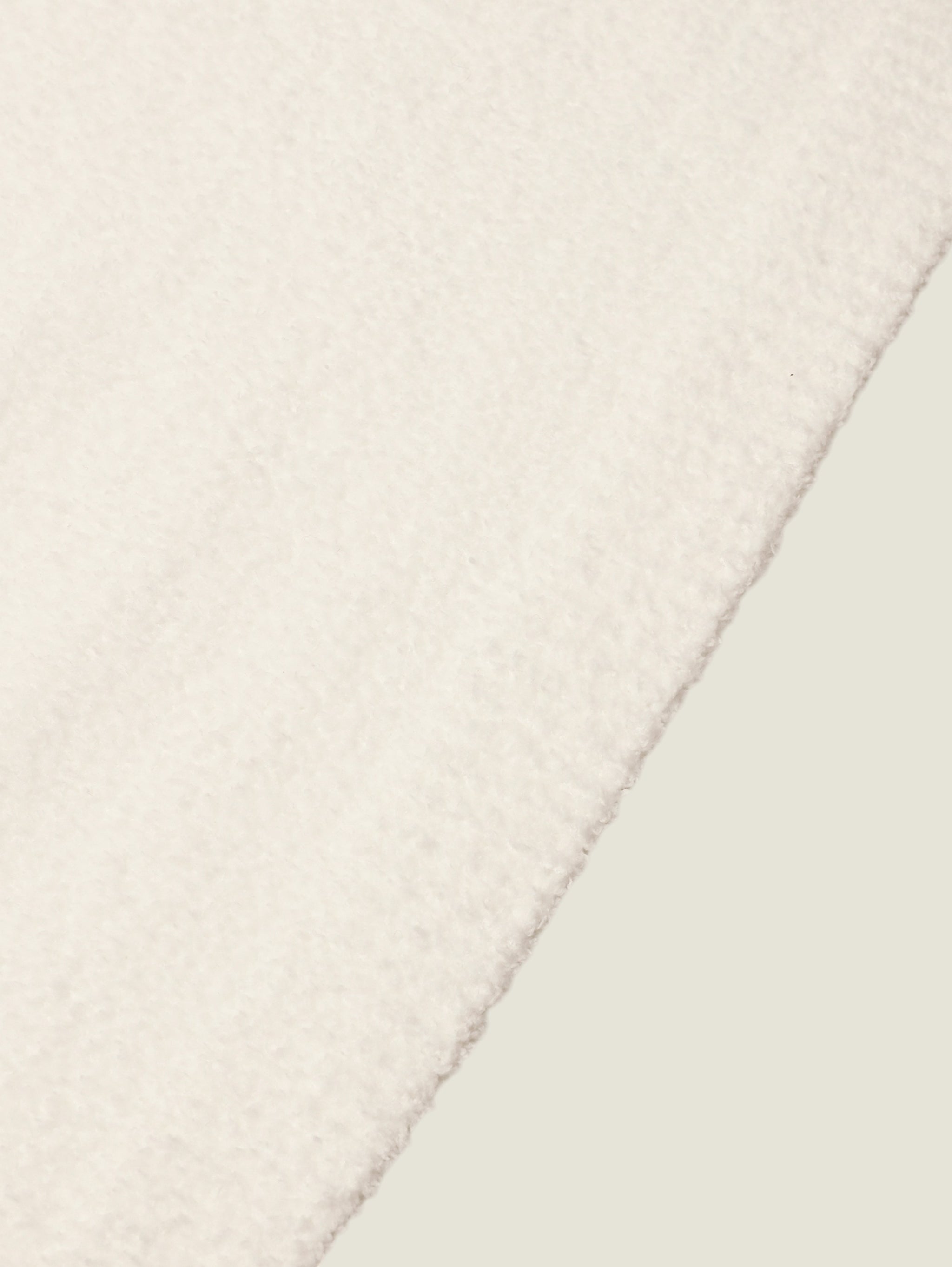 Dwell Fur Knitted Throw Blanket - White