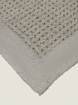Dwell Cotton Frame Cotton Bath Mat - Light Grey