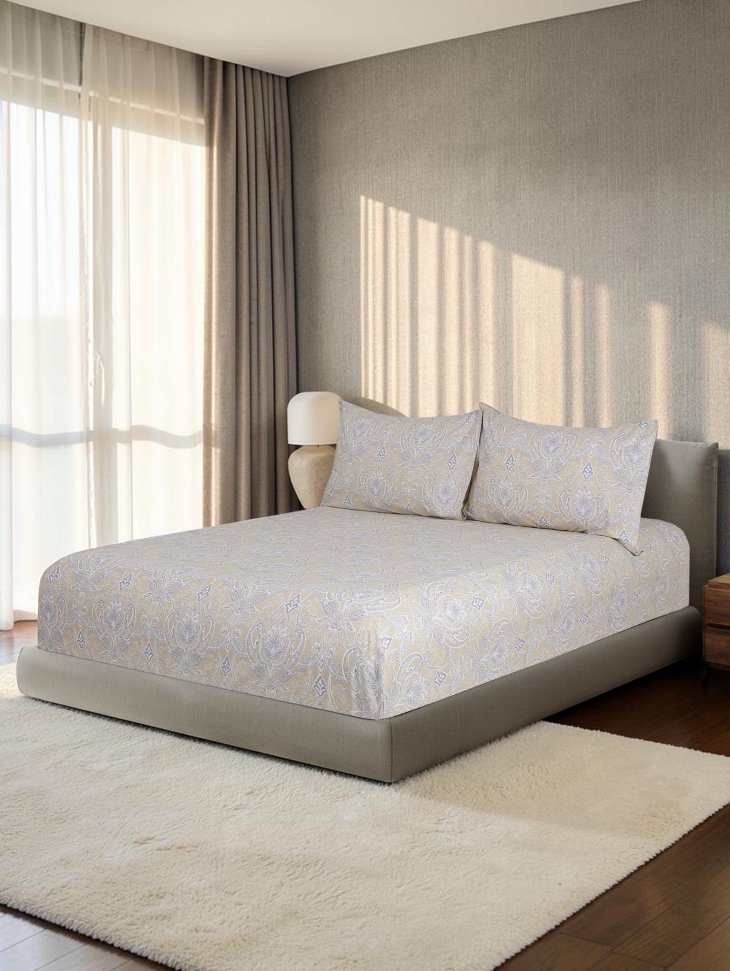 200 Thread Count Printed Jasper Fitted Sheet Set