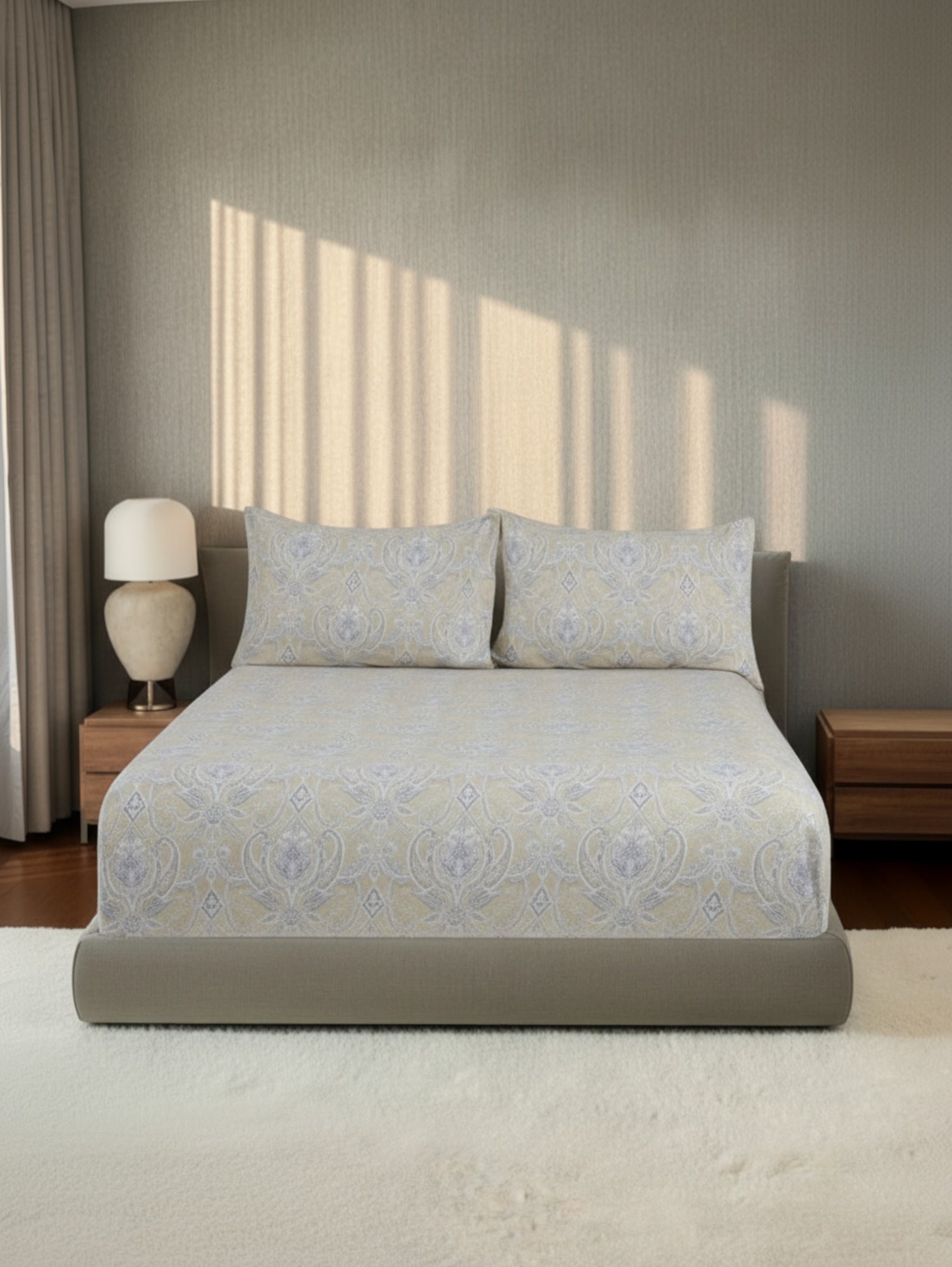 200 Thread Count Printed Jasper Fitted Sheet Set