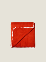 Sienna Burnout Blanket KING - 240 x 220  CM / Dark Orange