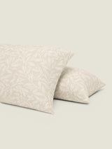 Kiara Jacquard 4PC Duvet Cover Set - Beige