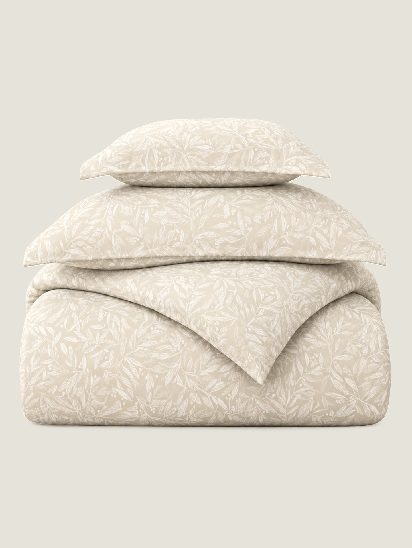 Kiara Jacquard 4pc Comforter Set - Beige