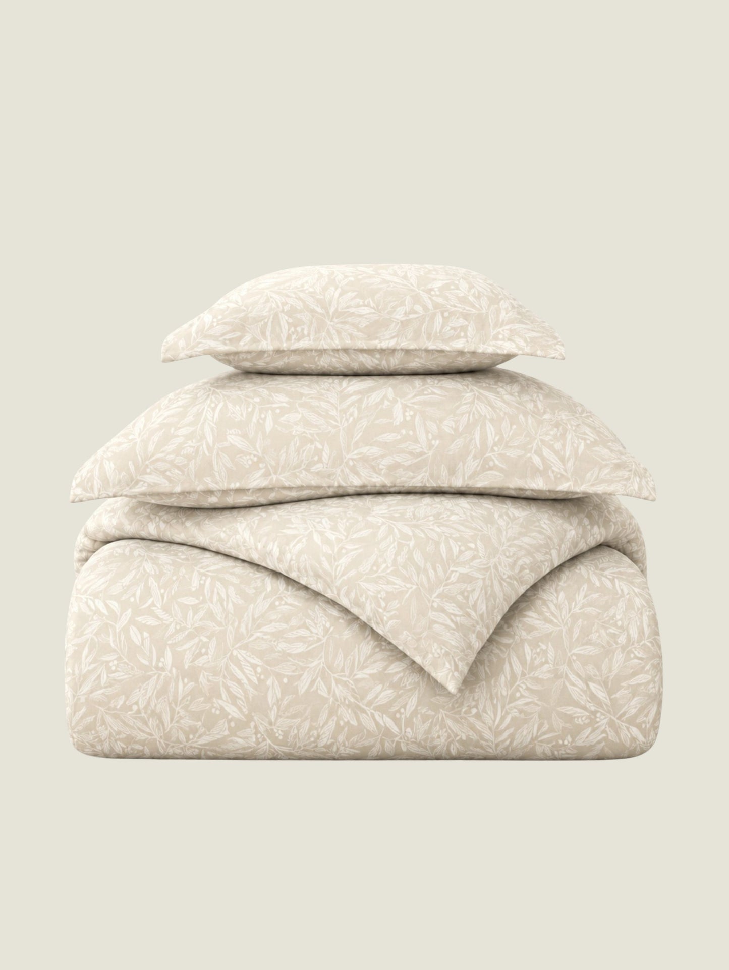 Kiara Jacquard 4pc Comforter Set - Beige