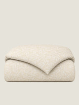 Kiara Jacquard 4pc Comforter Set - Beige