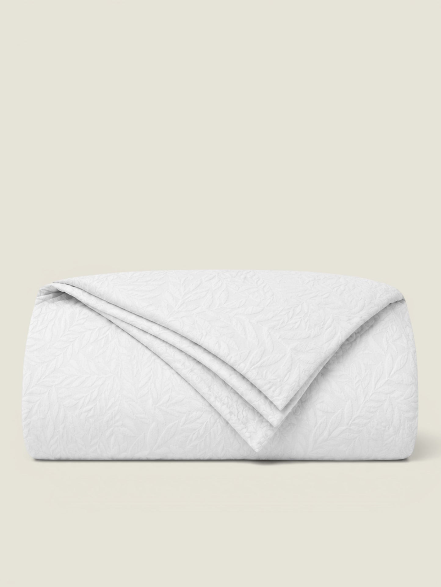 Juniper Jacquard 4pc Duvet Cover Set - White
