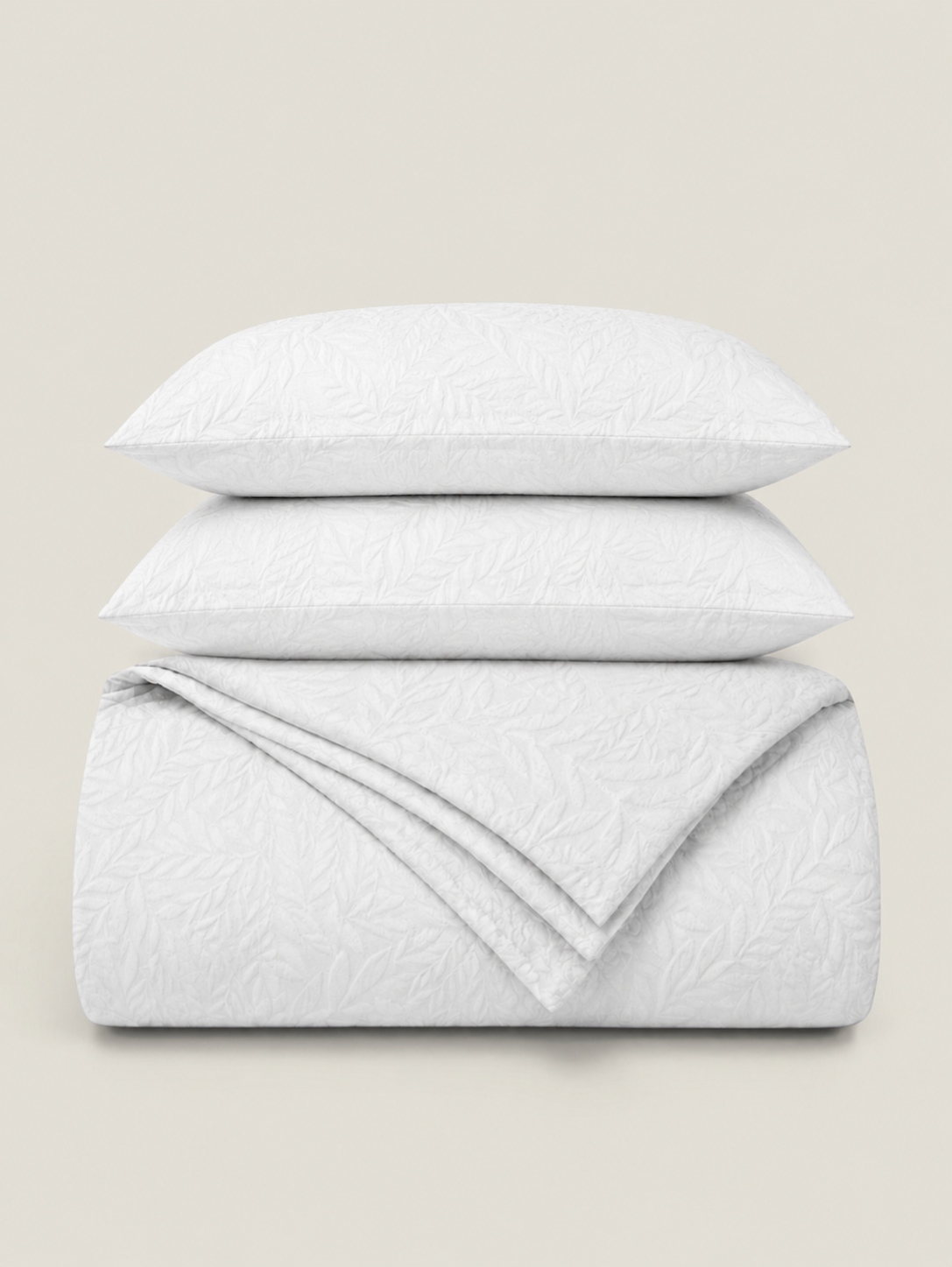 Dwell Juniper Comforter Set - Jacquard King / White