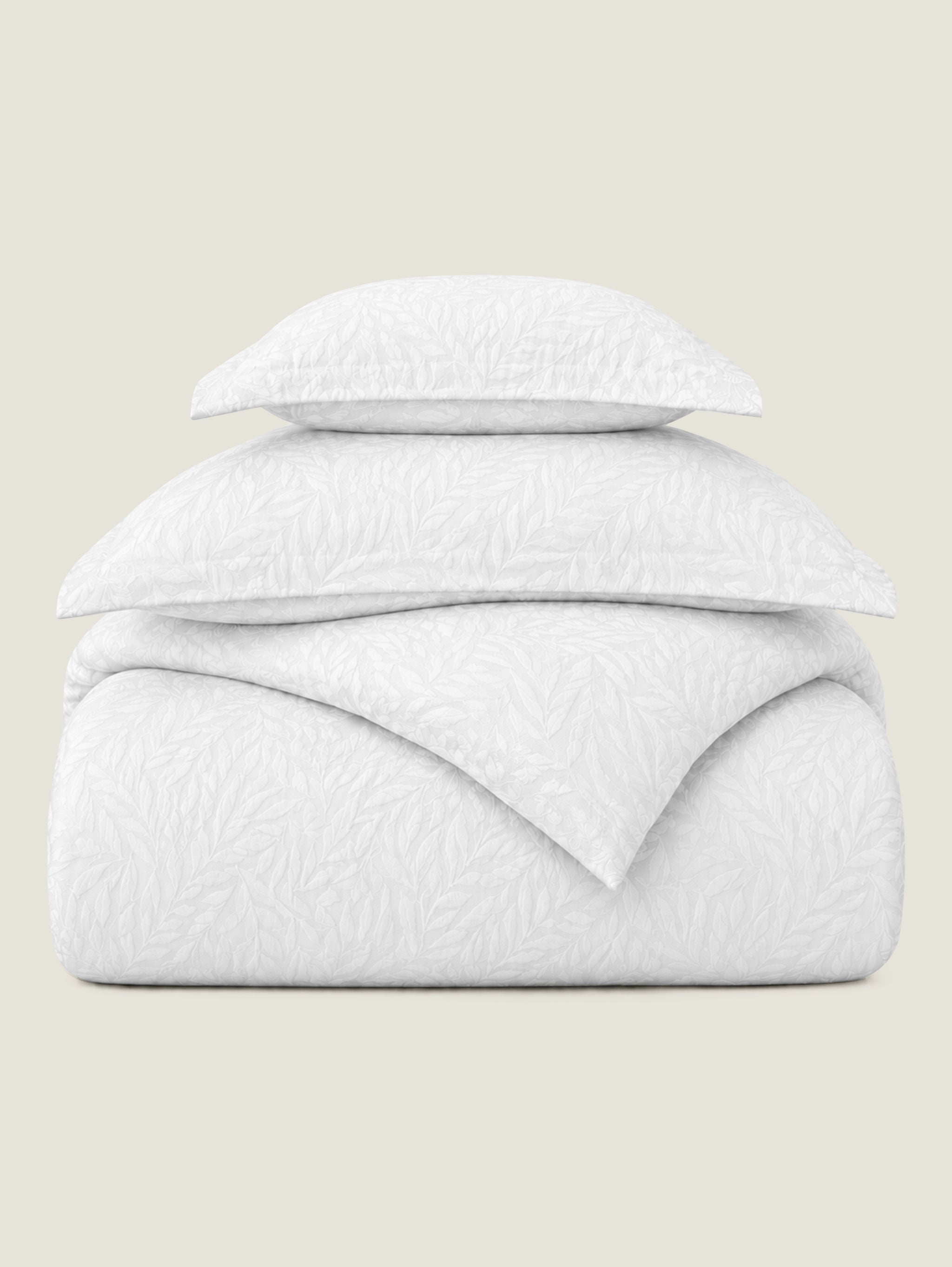 Juniper Jacquard 4pc Comforter Set - White