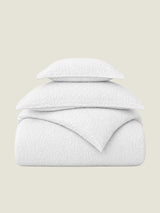 Juniper Jacquard 4pc Comforter Set - White