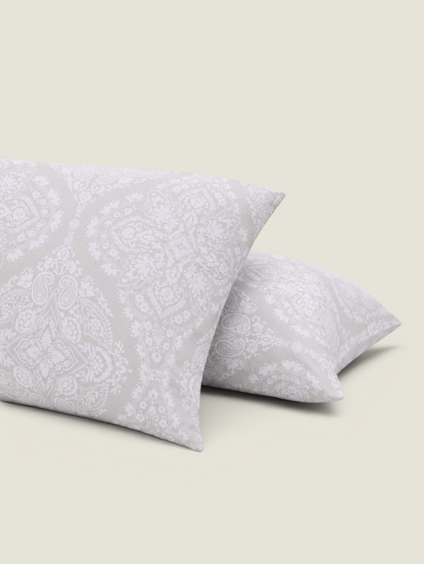 Cynthia Jacquard 4pc Duvet Cover Set - Grey