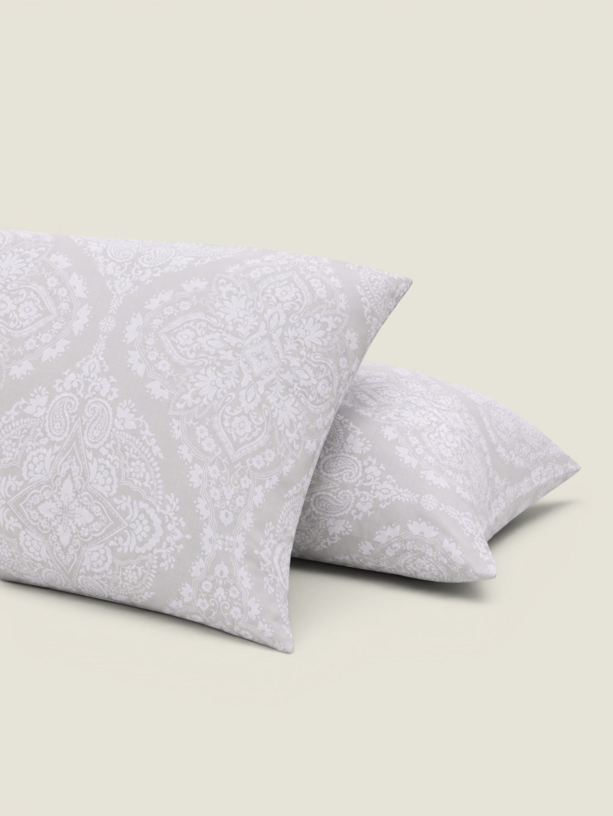 Cynthia Jacquard 4pc Duvet Cover Set - Grey