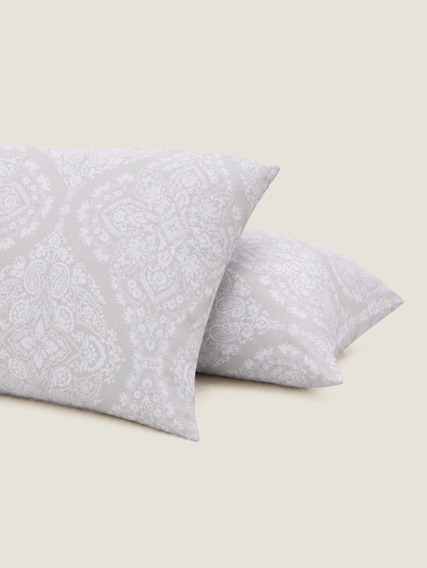 Cynthia Jacquard 4pc Duvet Cover Set - Grey