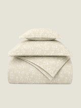 Gardenia Jacquard 4pc Duvet Cover Set - Beige