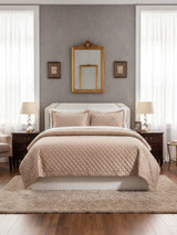 Lindsey 3-Piece Quilted Velvet Bedspread Set – Soft, Breathable & Lightweight