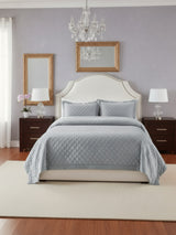 Lindsey 3-Piece Quilted Velvet Bedspread Set – Soft, Breathable & Lightweight