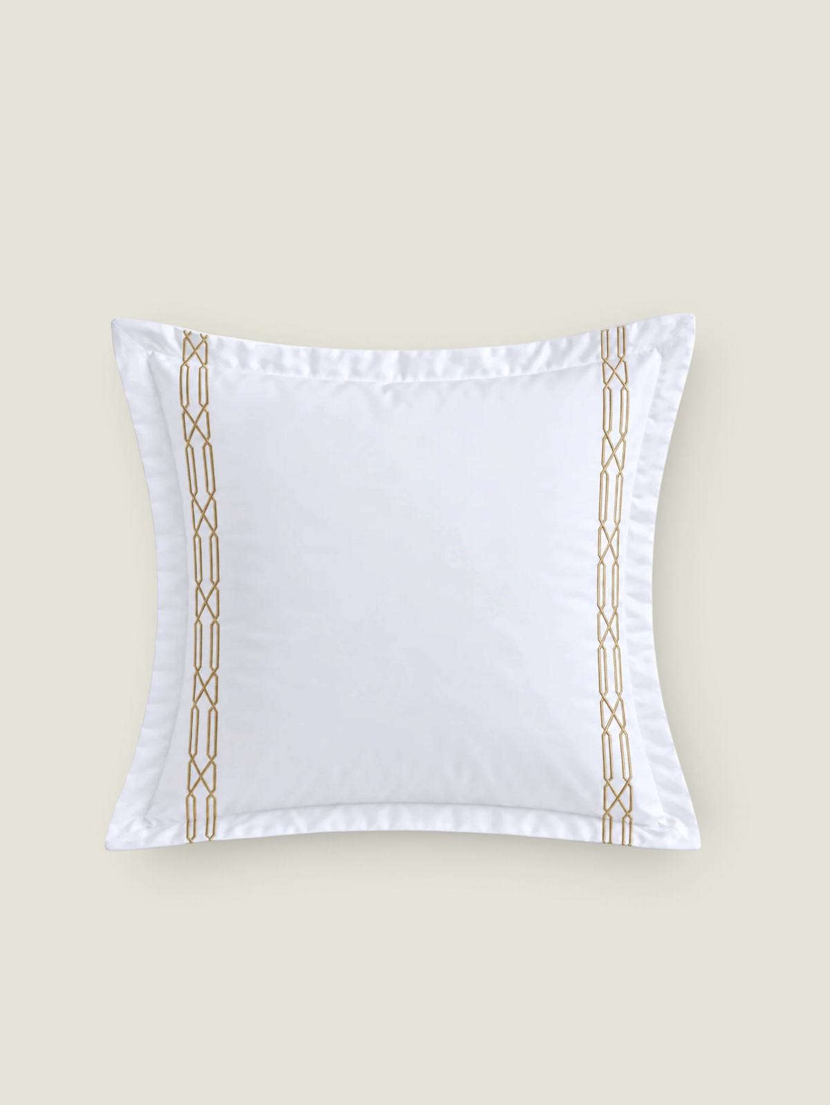 Atelier 99 Turkan Duvet Set - 300 Thread Count Sateen King / White/Gold