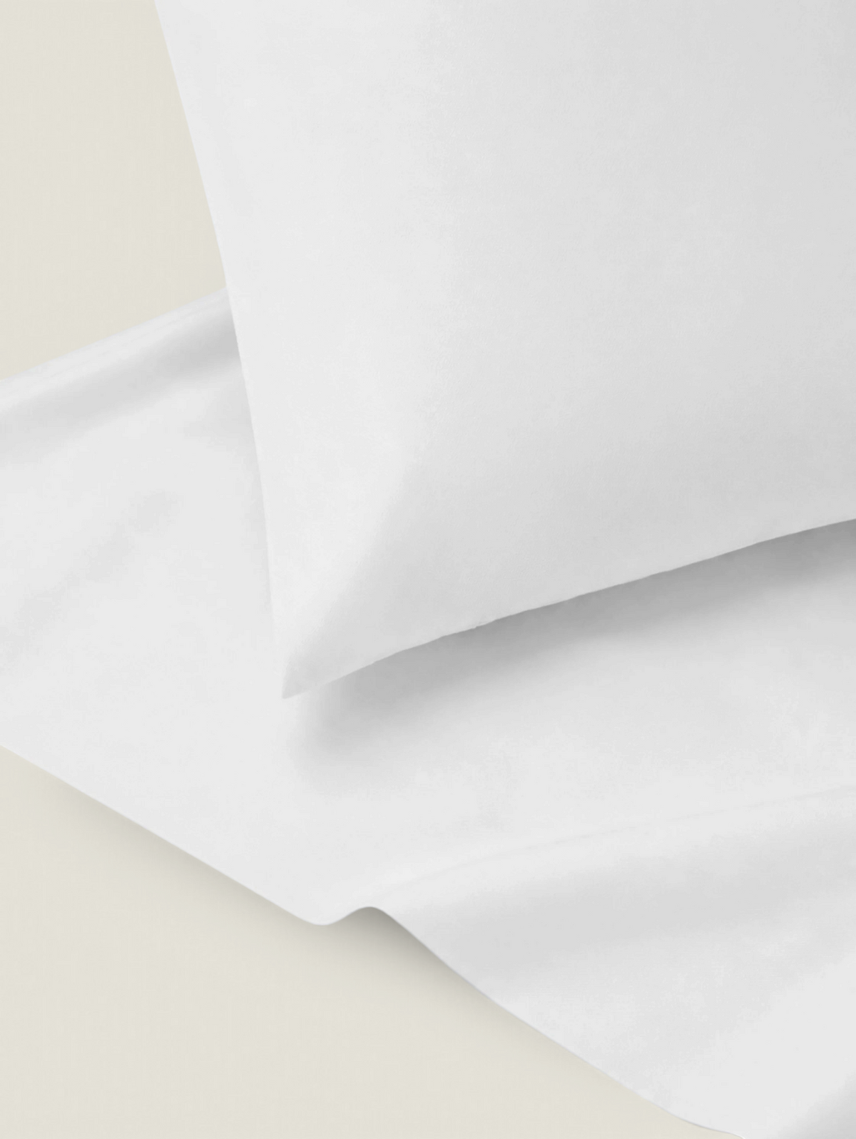 Punto Imperiale Pillow Cover - 300 Thread Count Sateen Queen / White