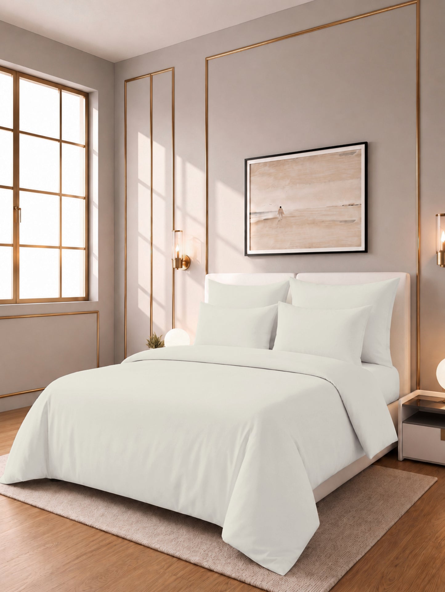 Italian Comfort - Imperial 300 Thread Count Sateen 3 Pc Duvet Cover Set