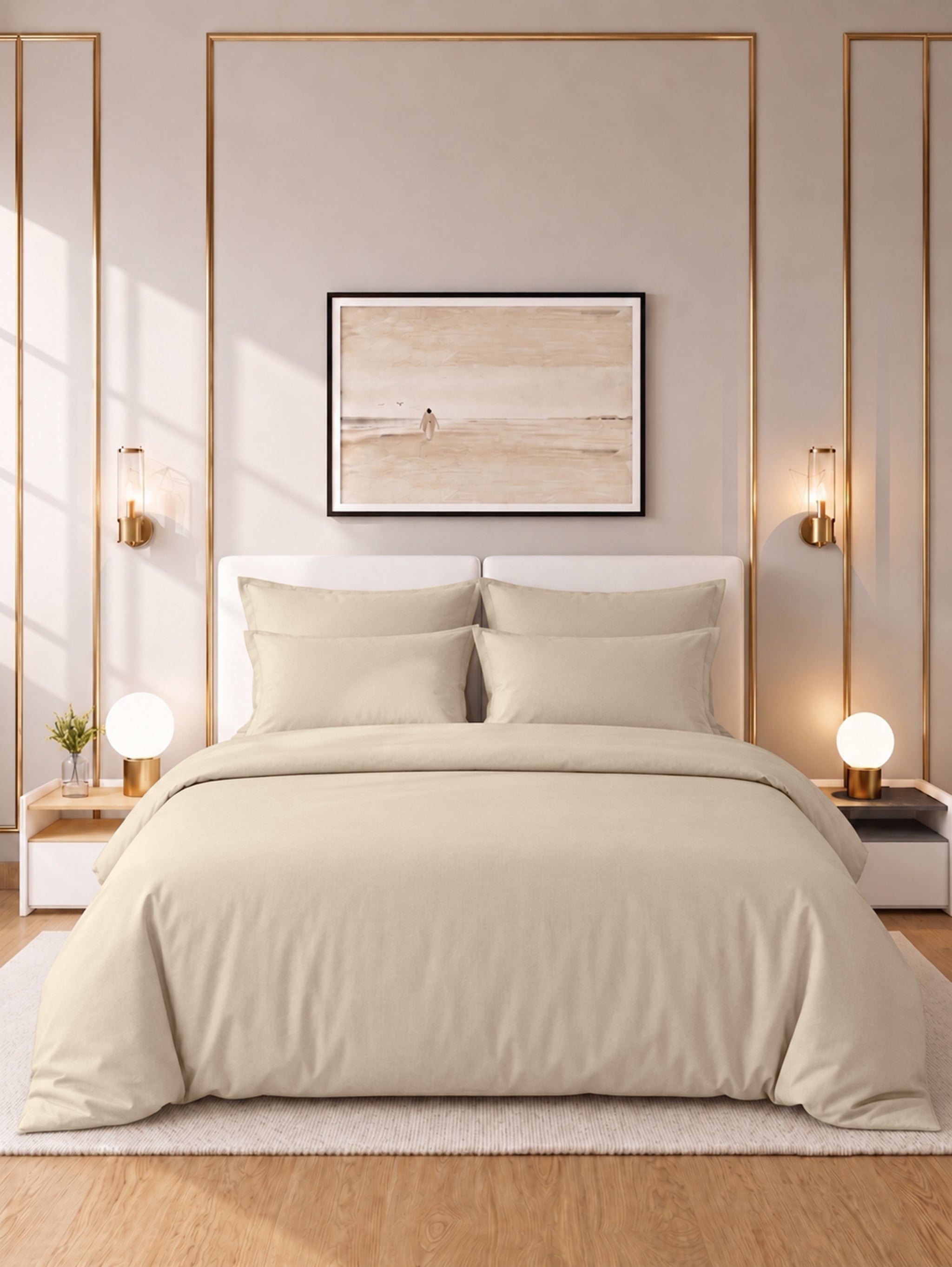 Italian Comfort - Imperial 300 Thread Count Sateen 3 Pc Duvet Cover Set