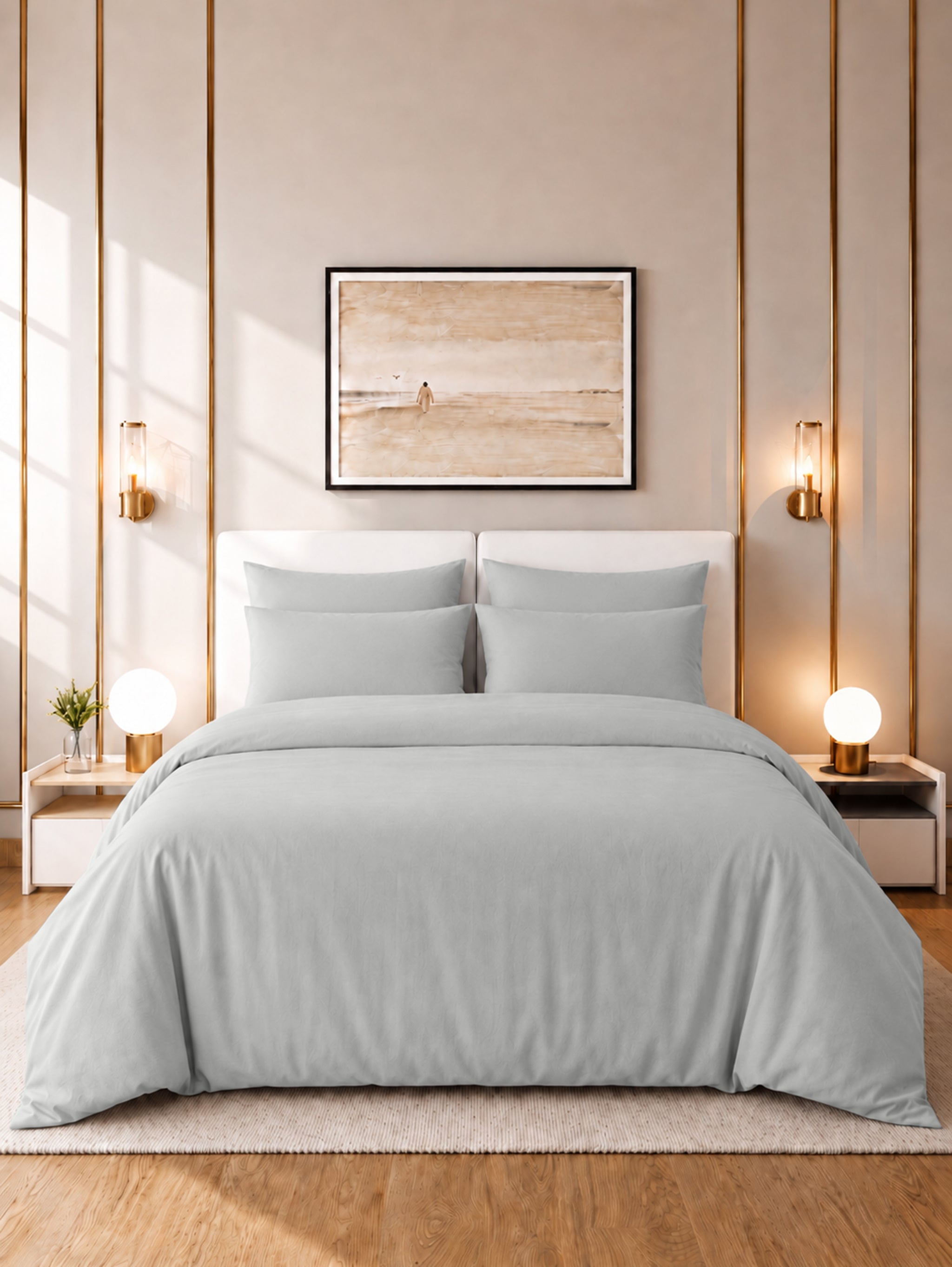 Italian Comfort - Imperial 300 Thread Count Sateen 3 Pc Duvet Cover Set